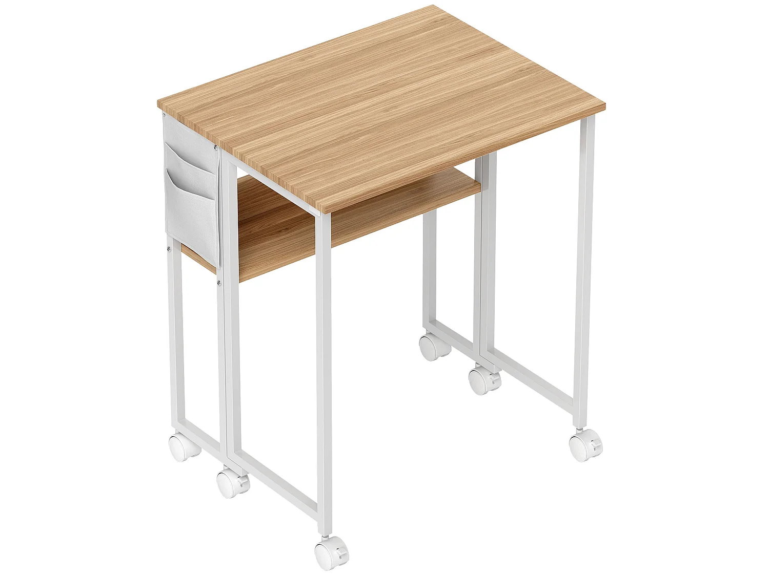 Noni 63cm Drop Leaf Writing Desk Natural Wood Finish