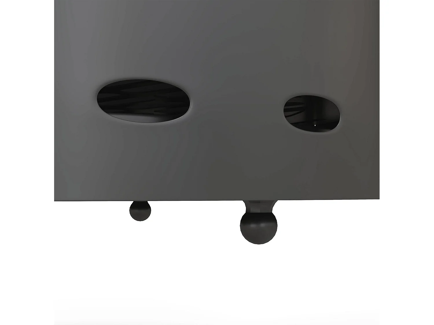 Lasatta 38cm Dark Grey Smokeless Portable Fire Pit with Spark Screen and Poker
