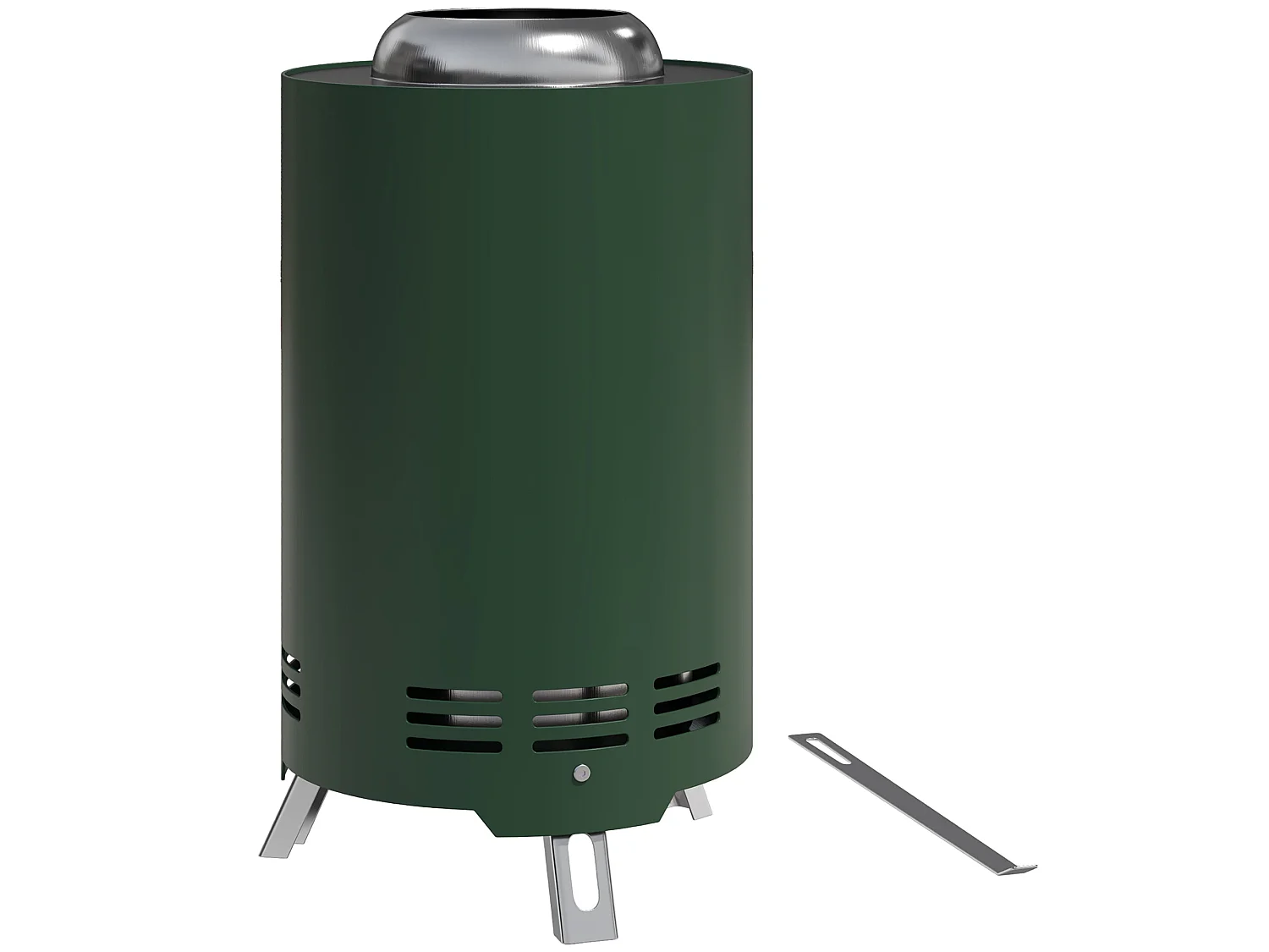Balatti Small Green Stainless Steel Tabletop Smokeless Fire Pit