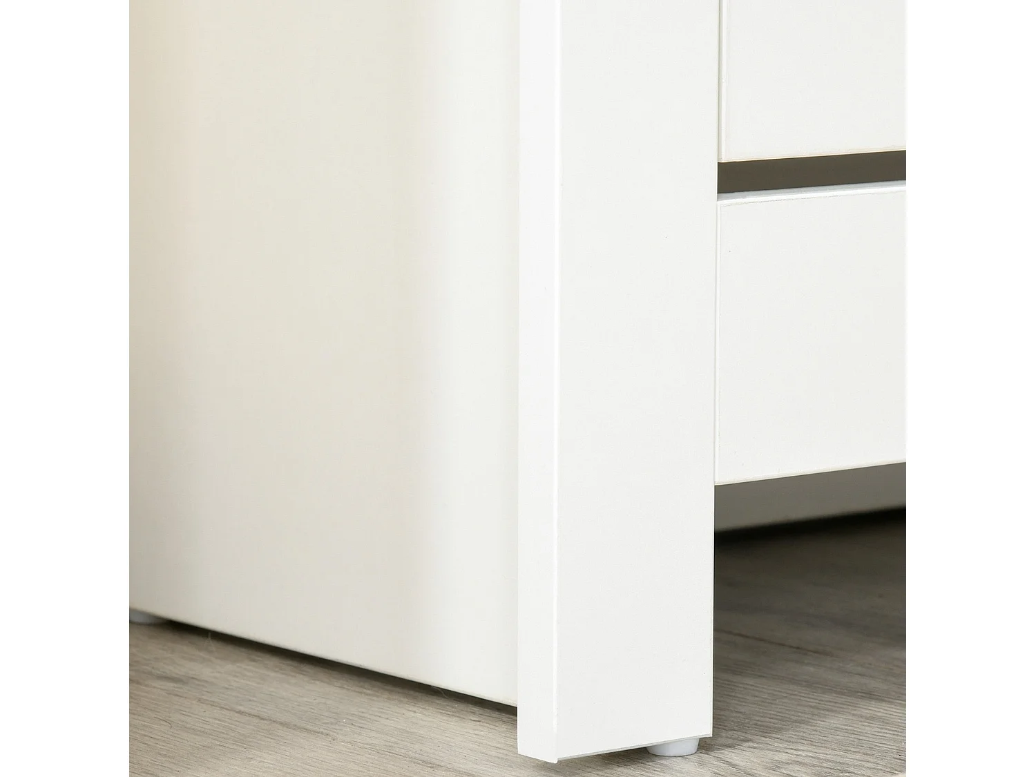 Eldino Slim White and Natural Shoe Cabinet 2 Flip Drawers for 6 12 Pairs