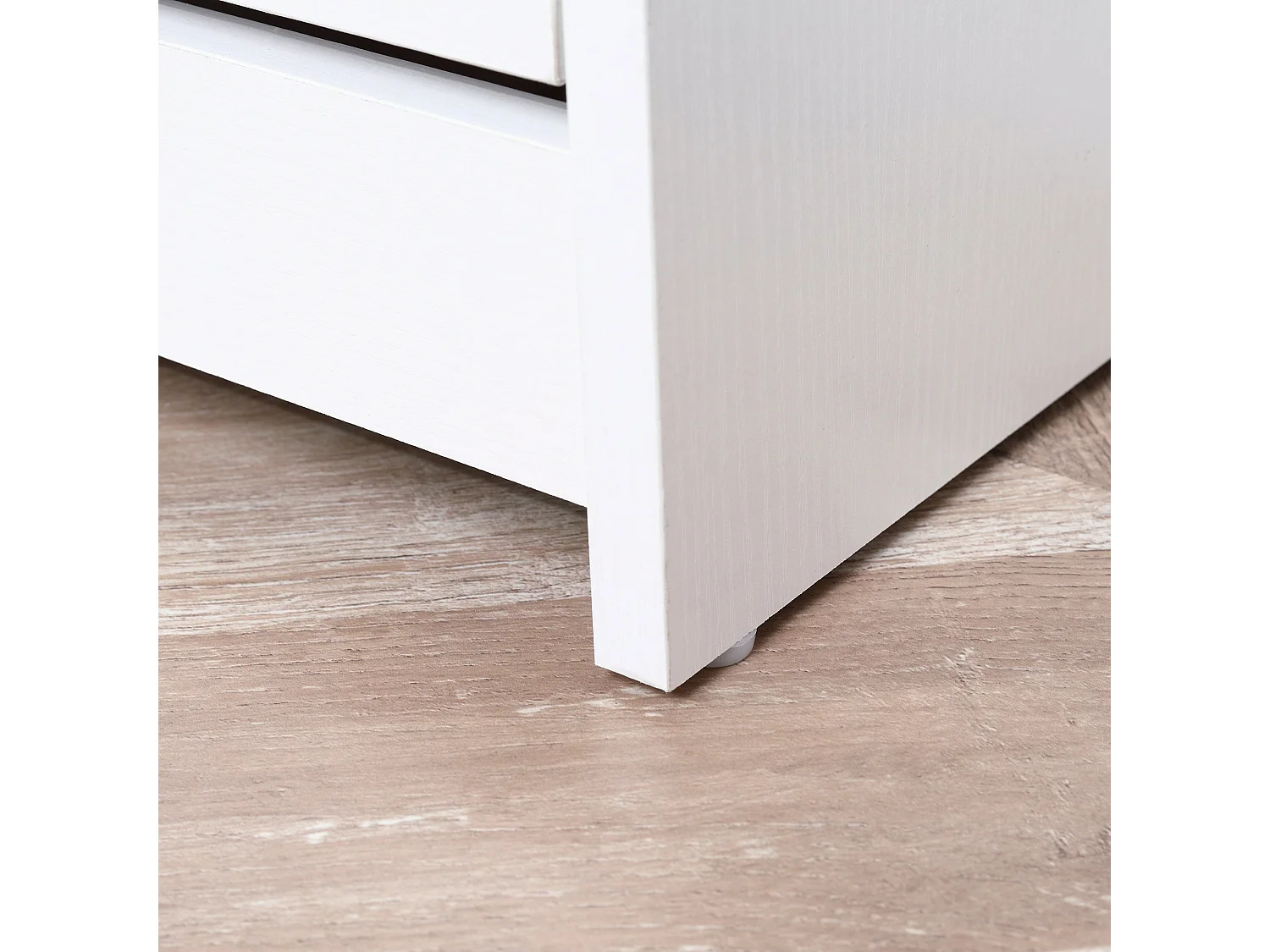 Kero Vemo Slim White Shoe Cabinet with 3 Flip Drawers and Top Shelf