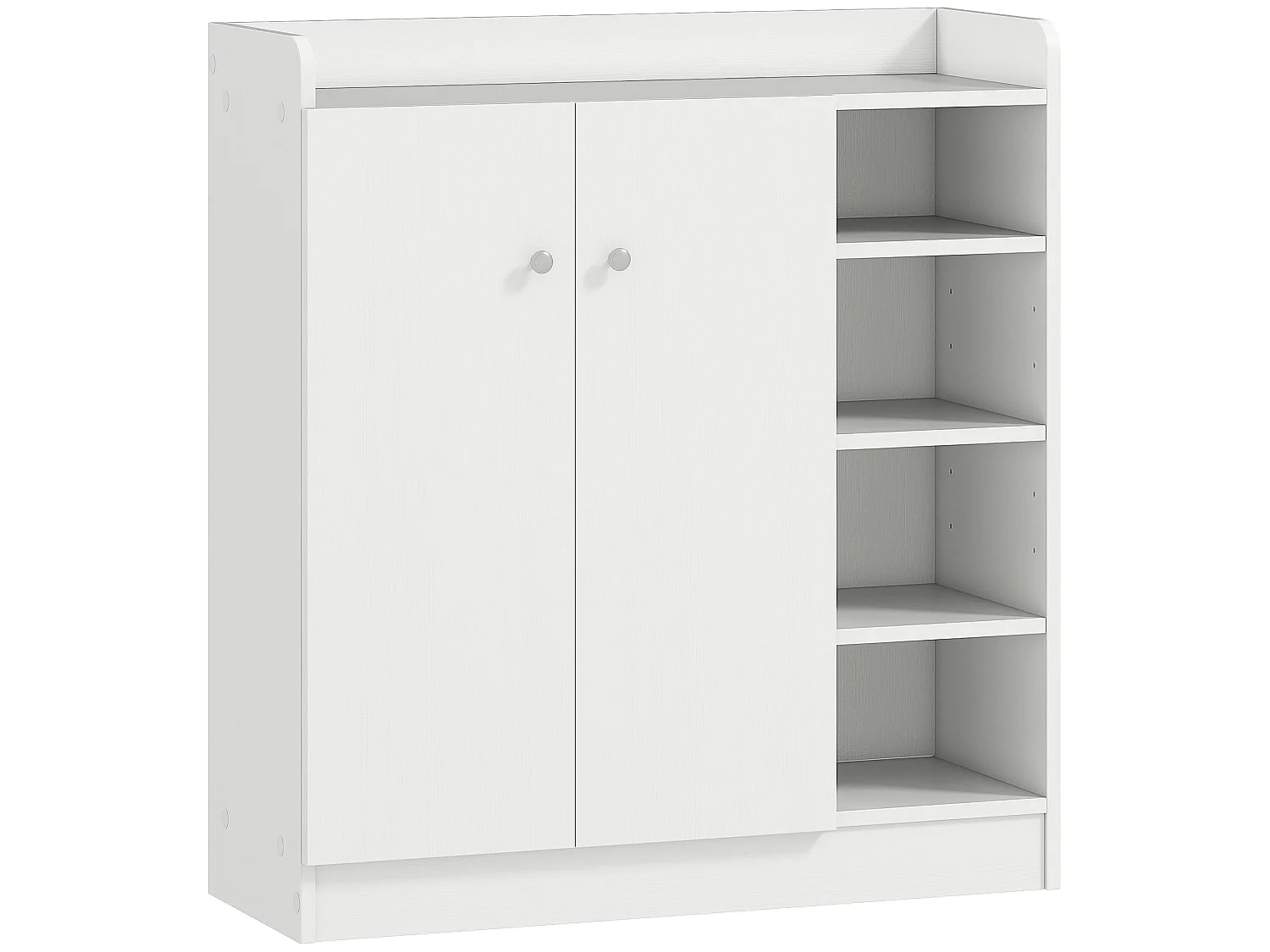 Rala White Shoe Cupboard 9 Shelves 2 Doors Adjustable Shelving