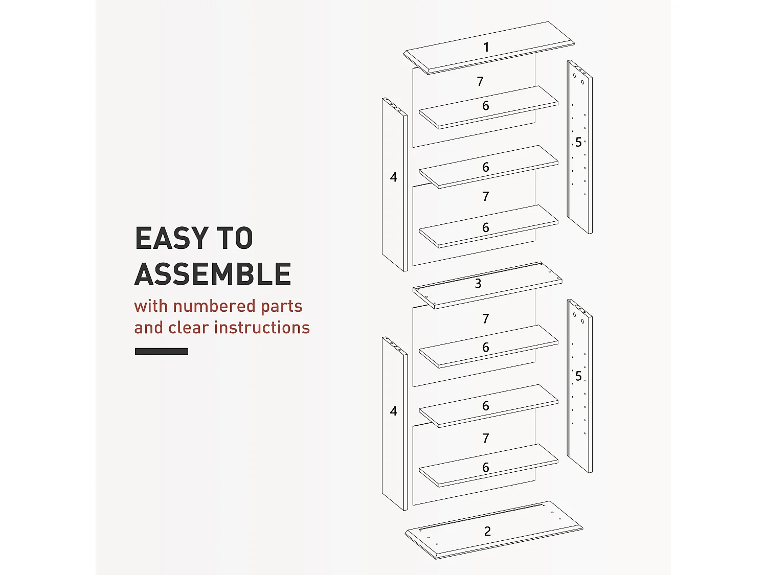 Talasa White CD Storage Unit 360 Disc Capacity