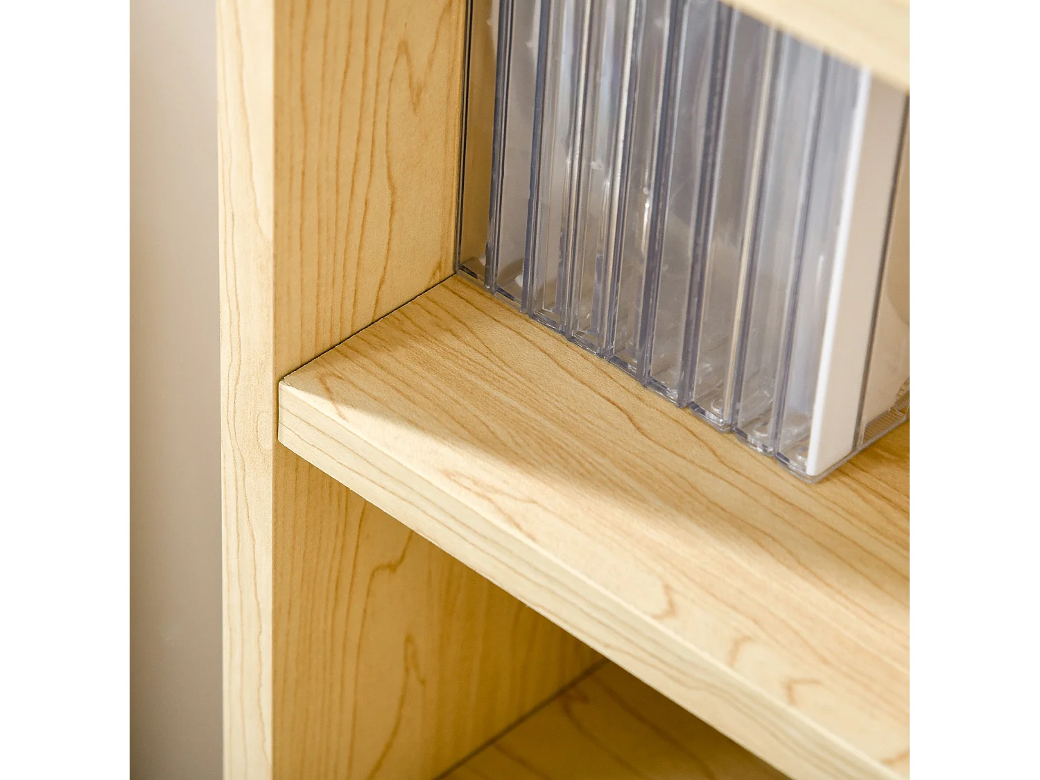 Yoel Oak Tone Tall Narrow CD Storage Tower 204 Disc Capacity