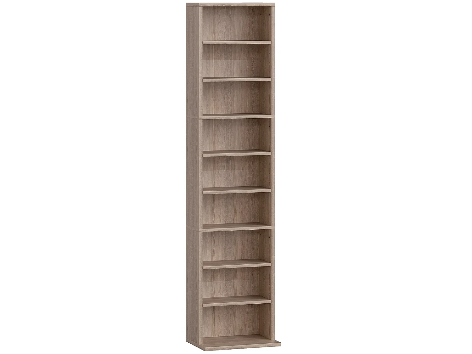 Lere 140cm Narrow Wooden Storage Shelf Natural Finish