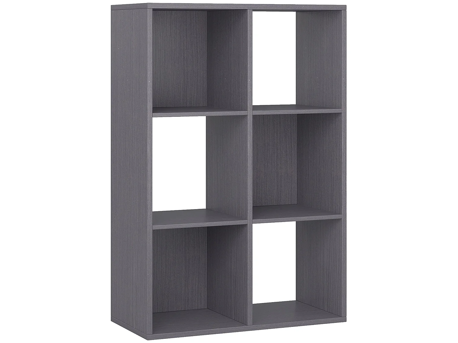 Fahe 6 Cube Grey Particleboard Storage Bookcase