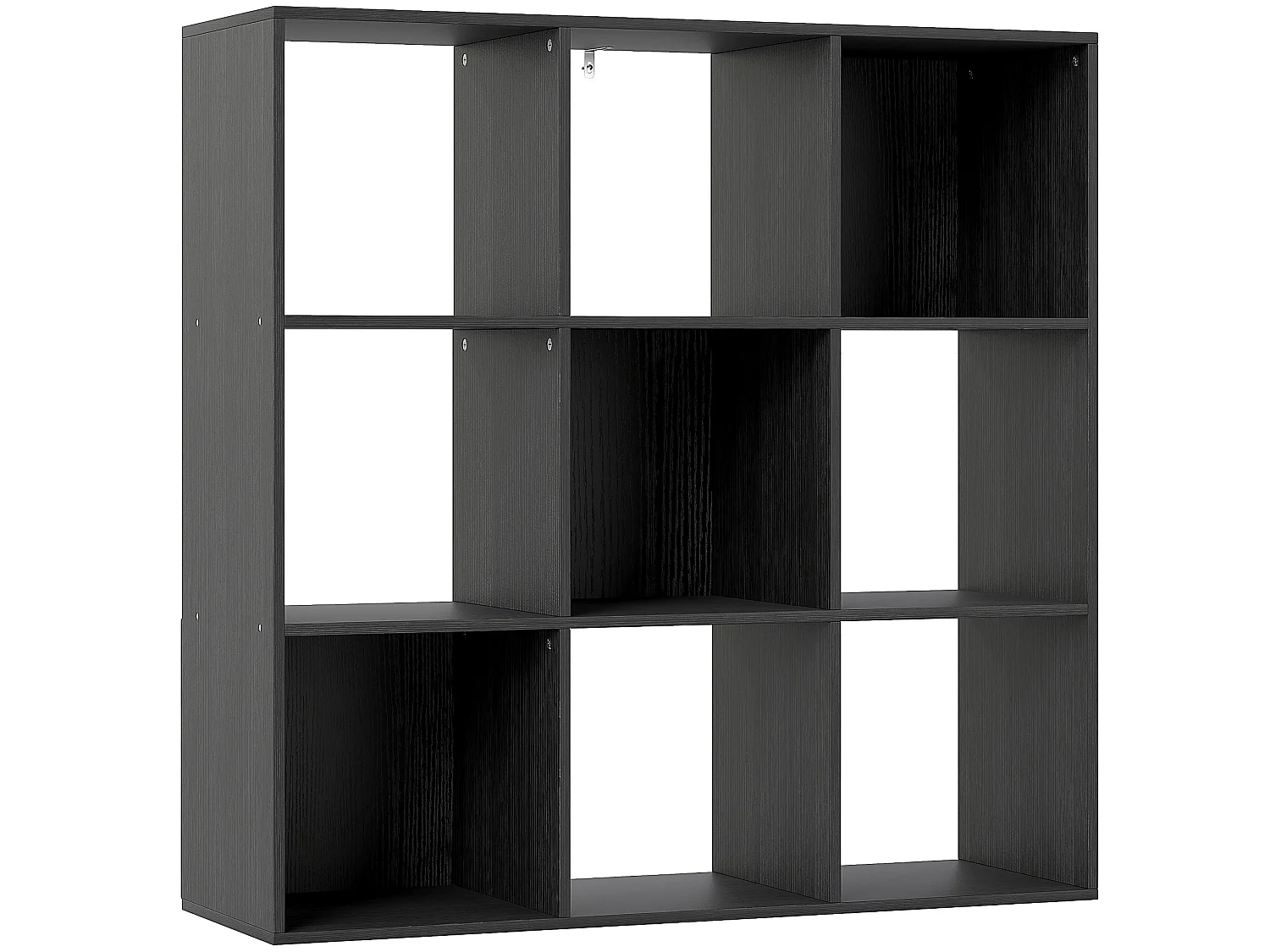Solipa 9 Cube Storage Bookcase Black 91x29.5x91cm