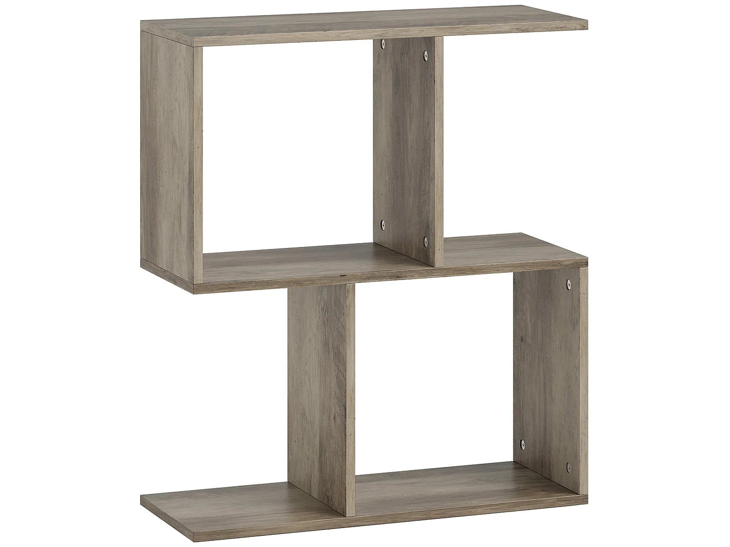 Filo Grey Narrow S Shaped Side Table 3 Tier Storage