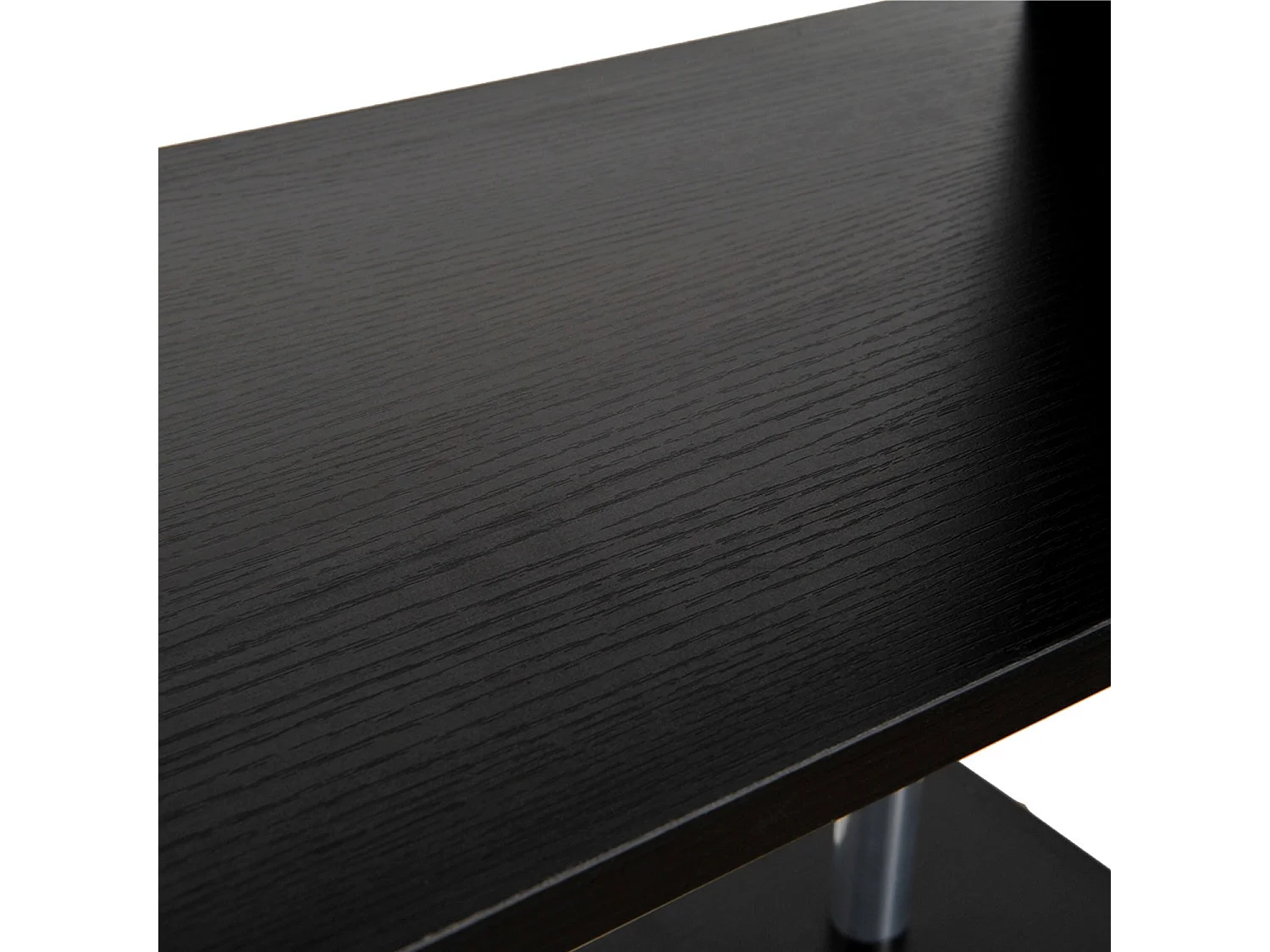Firtu 5 Tier S Shaped Black Freestanding Bookcase