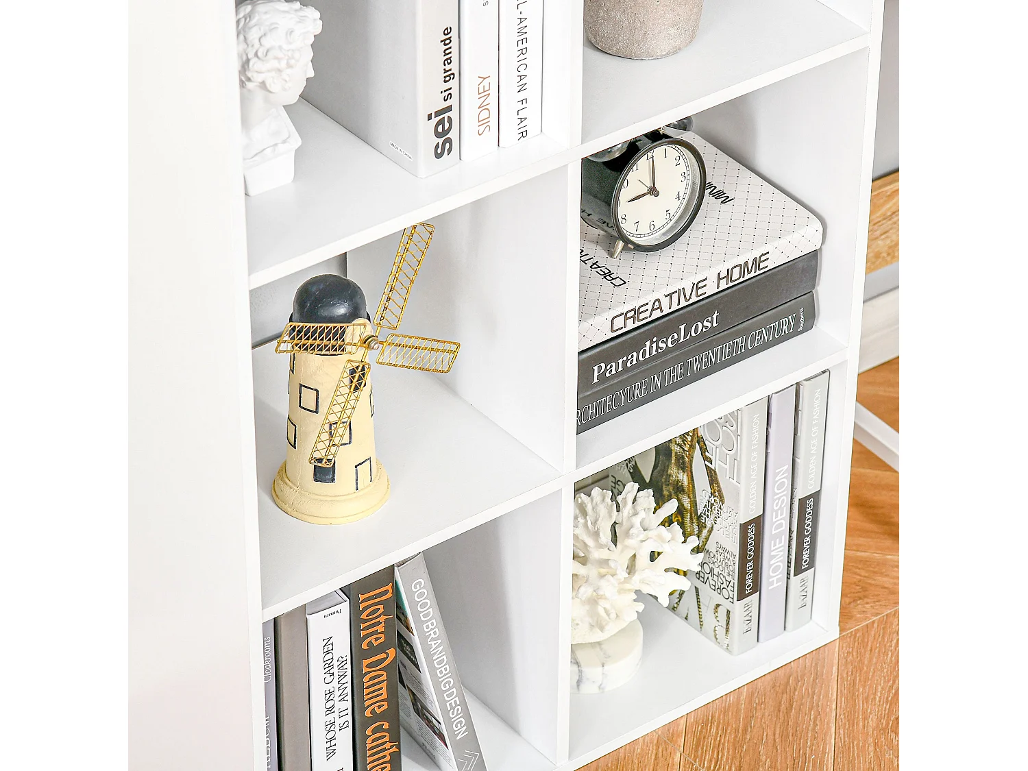 Kapatte 6 Cube Storage Bookcase White