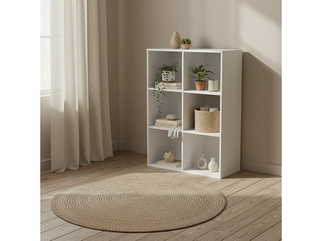 Kapatte 6 Cube Storage Bookcase White