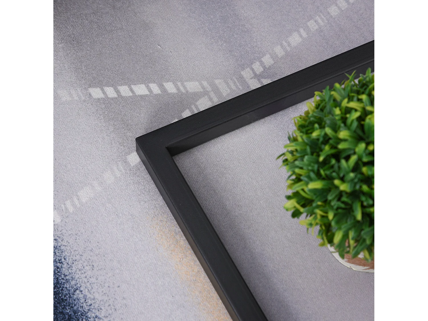 Rase Metal C Shaped Side Table Black Marble Effect Top