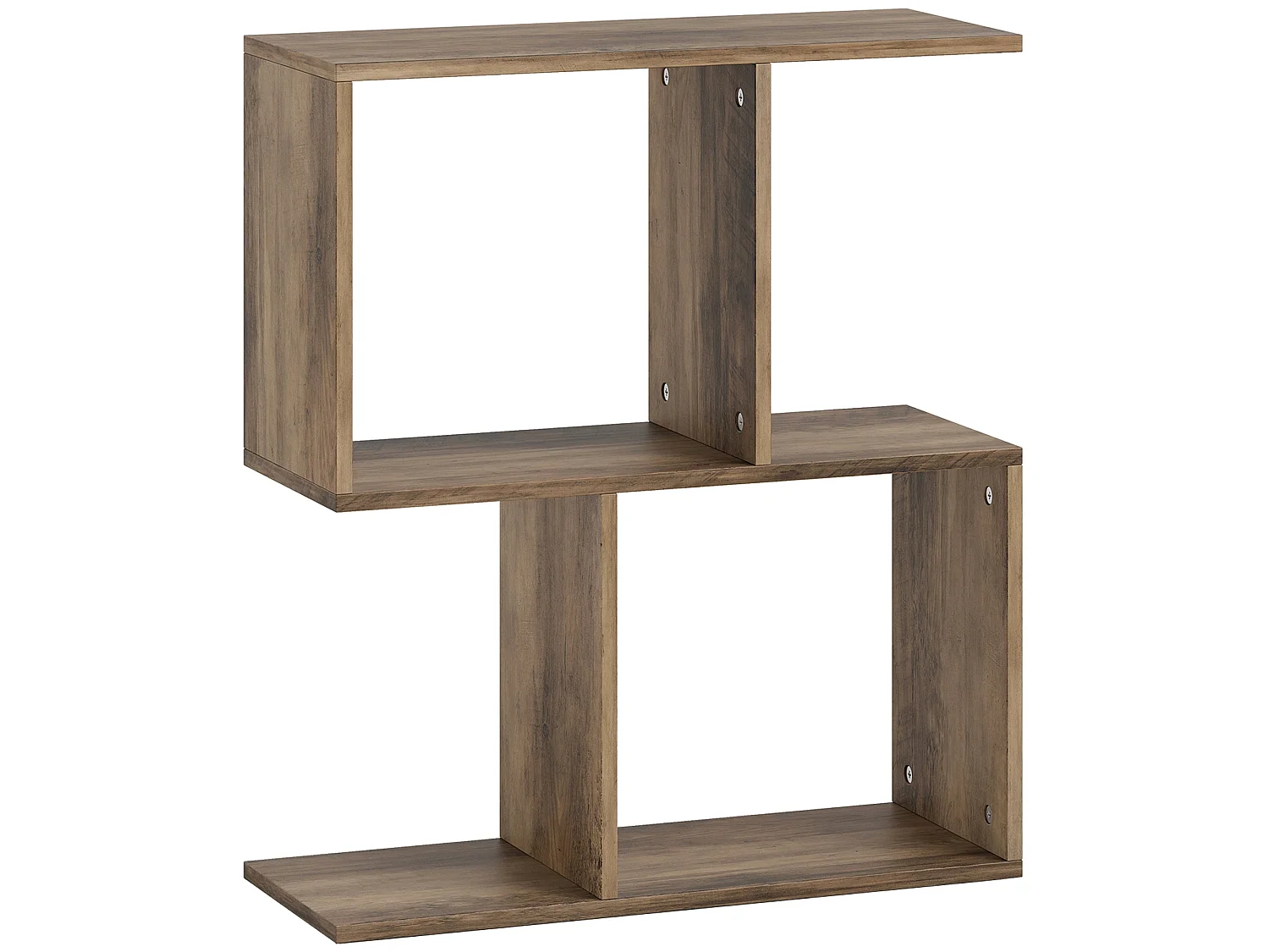 Tolezi Oak S Shaped Narrow Side Table 3 Tier Storage