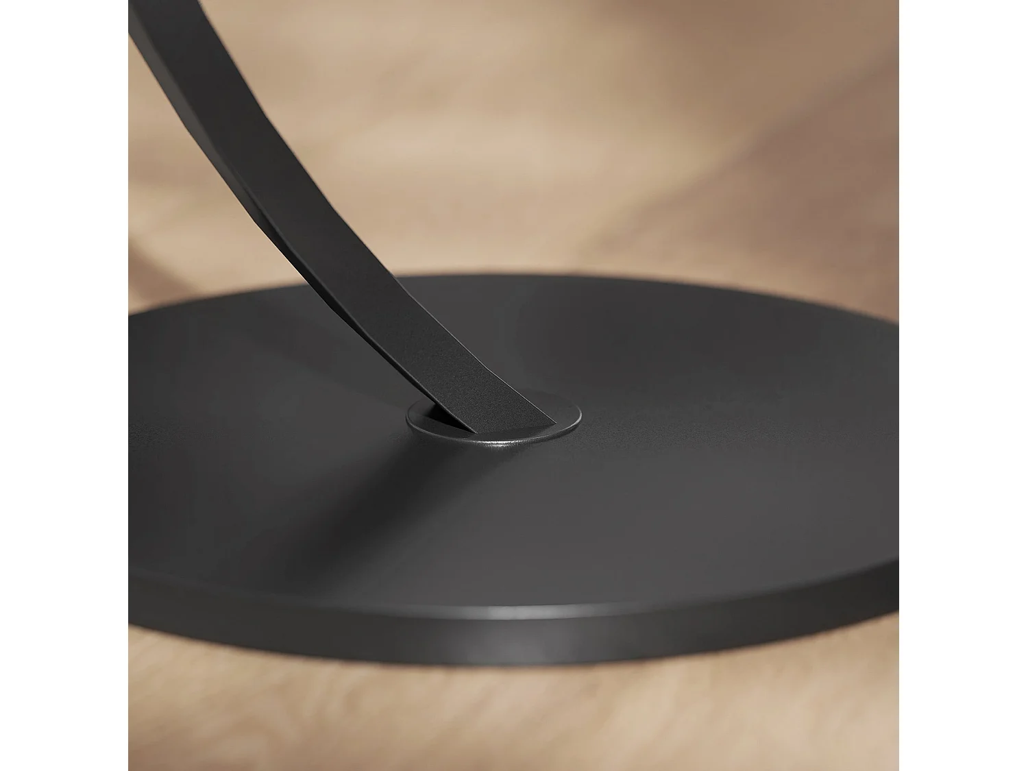 Dimo Round C Shaped Side Table with Marble Effect Top