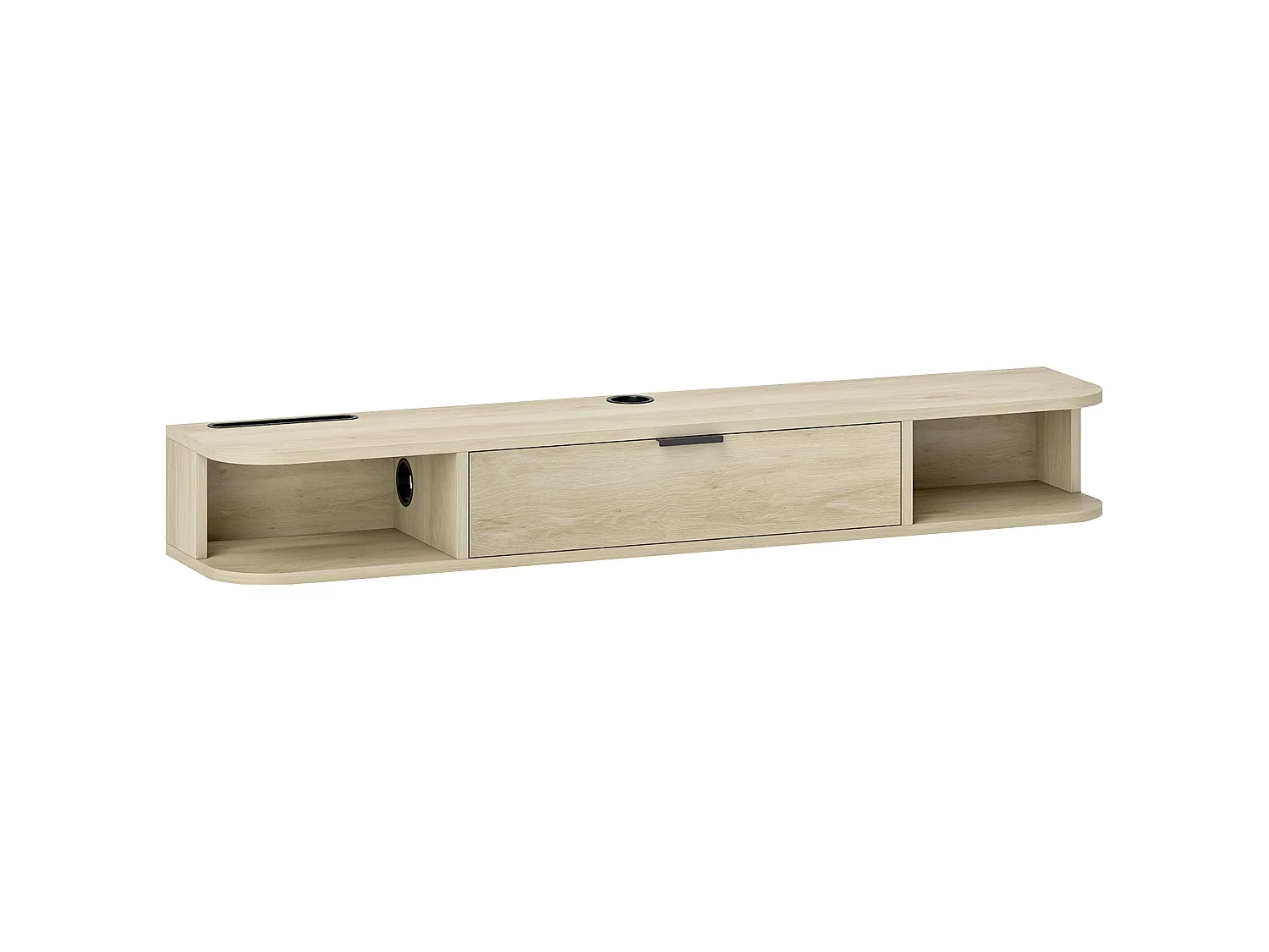Avalani 120cm Natural Wood Effect Floating TV Unit Fits Up to 50 inch Screens