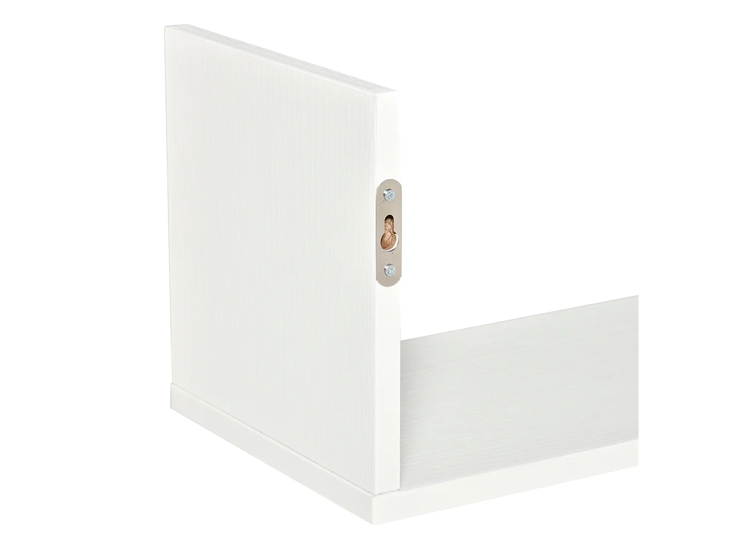 Yosatoli Set of 3 White U Shaped Floating Shelves 80cm