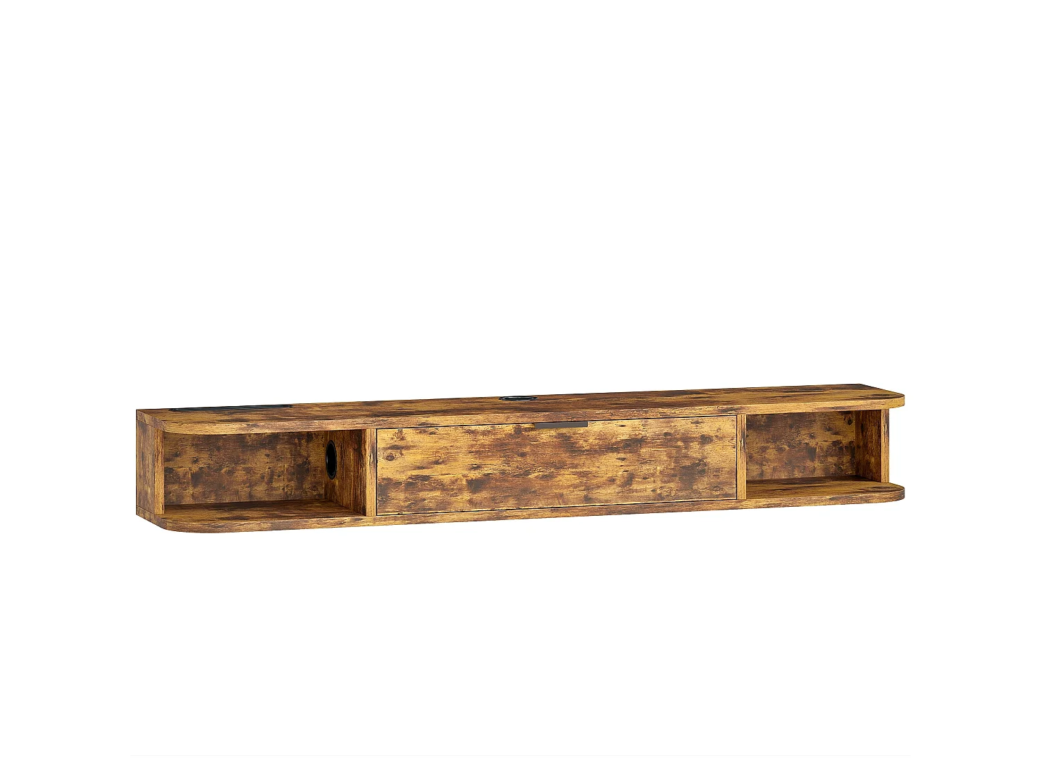 Avamoro 120cm Rustic Brown Floating TV Unit Fits Up to 50" Screens