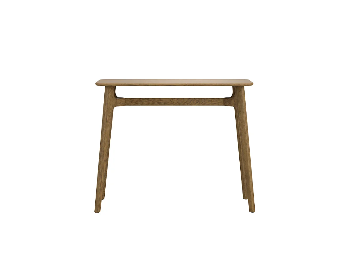 Boyle Dark Brown Oak Veneer Console Table 100cm