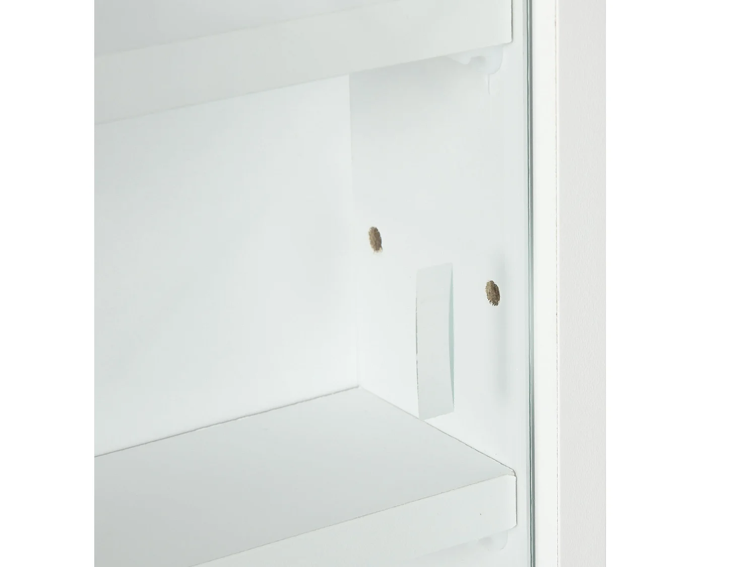 Ronimo White Wall Mounted Display Cabinet with Sliding Glass Doors and 4 Adjustable Shelves