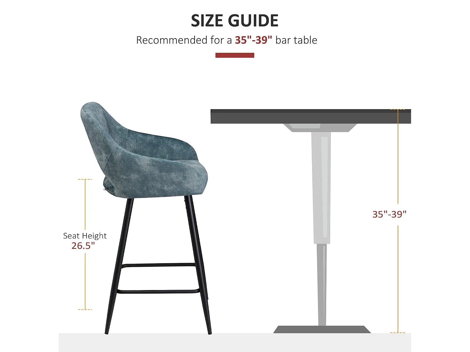 Lona Bale Set of 2 Blue Velvet Touch Counter Bar Stools with Steel Legs