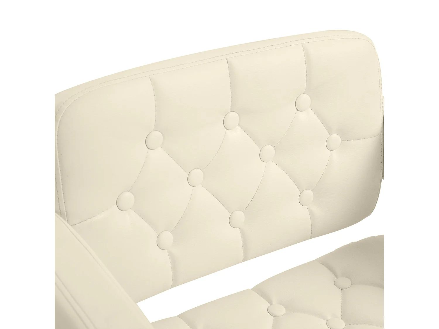 Filena Faux Leather Beige Adjustable Swivel Bar Stool With Armrests and Footrest