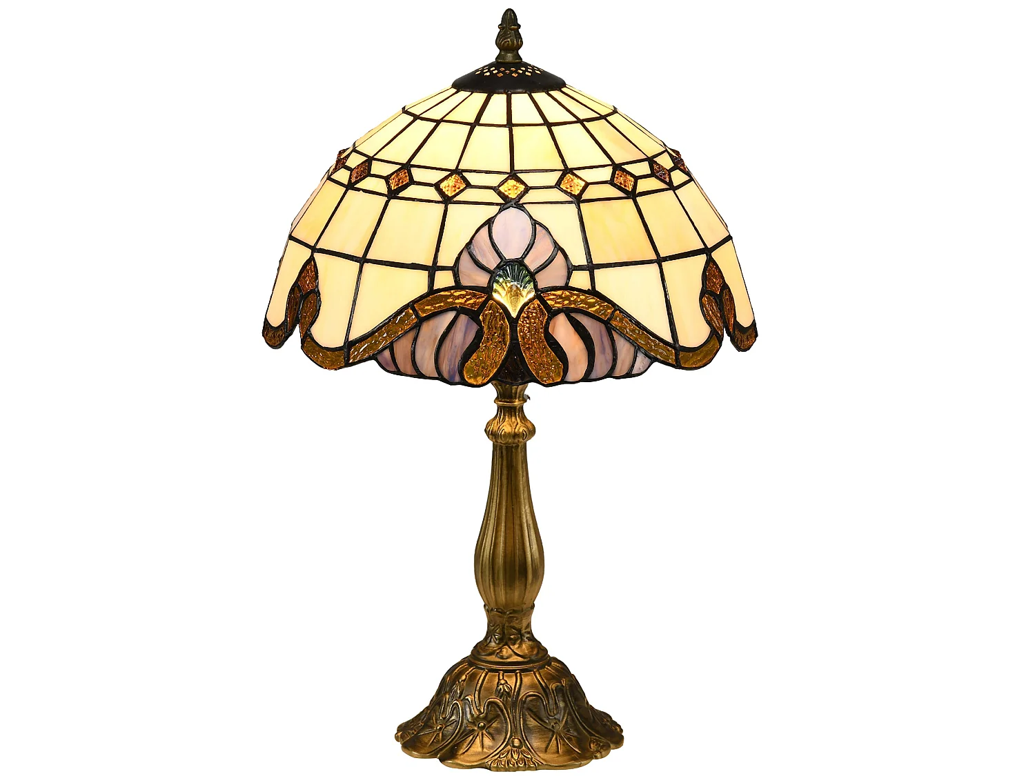 Noka Multi Colour Handcrafted Stained Glass Table Lamp