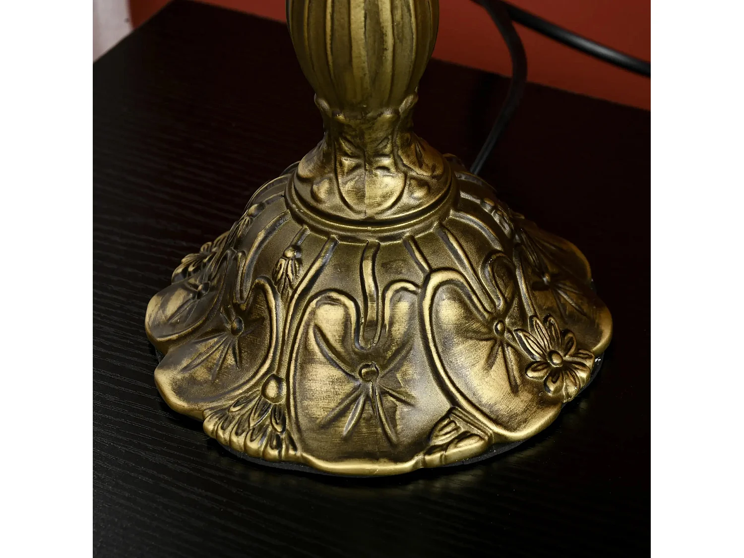 Capitti Multicoloured Stained Glass Table Lamp with Zinc Alloy Base