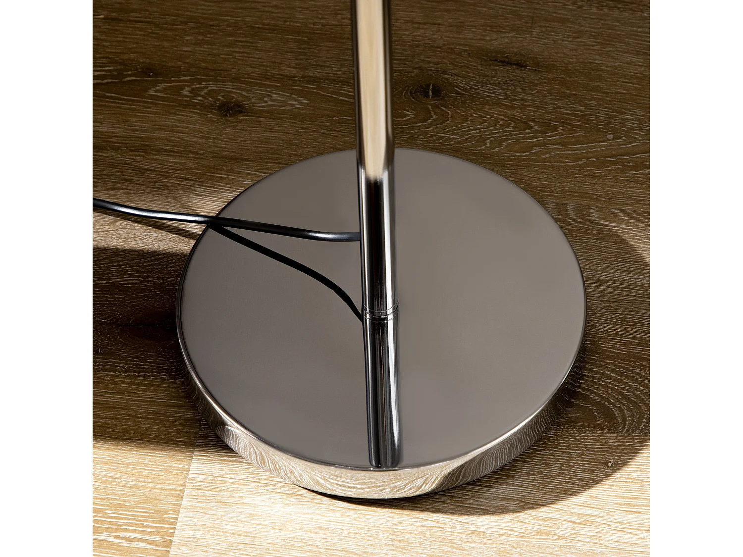 Silver Crystal Acrylic 5 Light Straight Floor Lamp 156cm