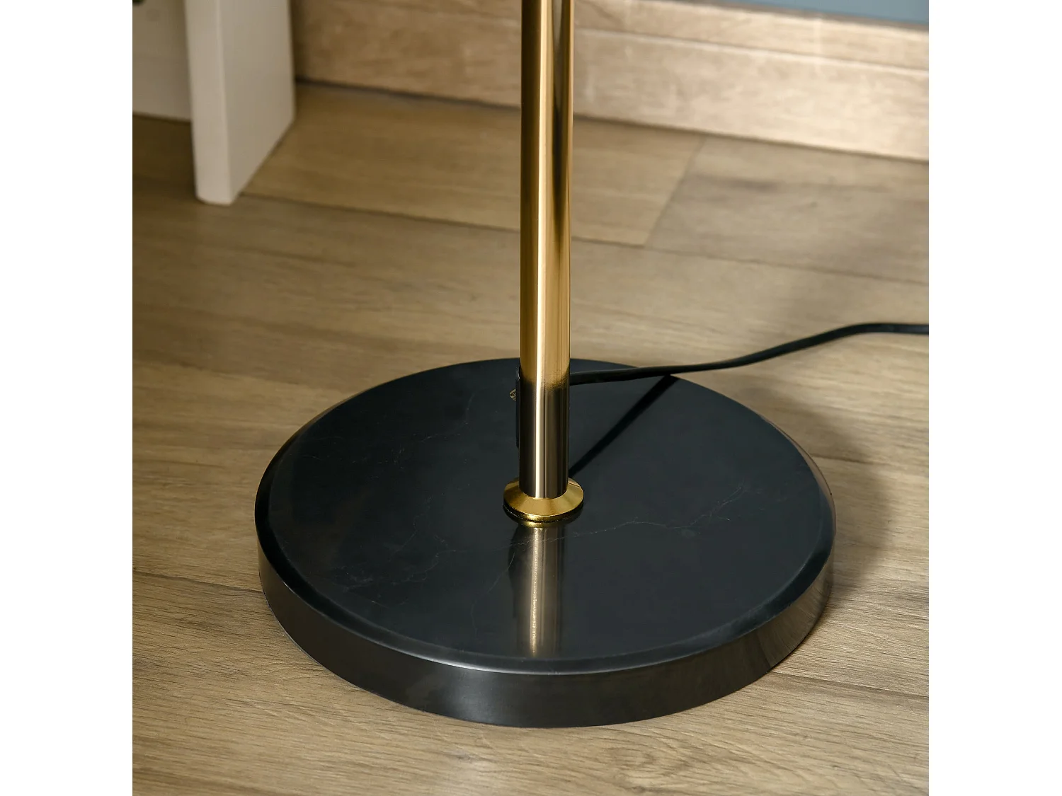 Dodine Gold Metal and Crystallite Dandelion Floor Lamp 160cm 8x G9 Foot Switch