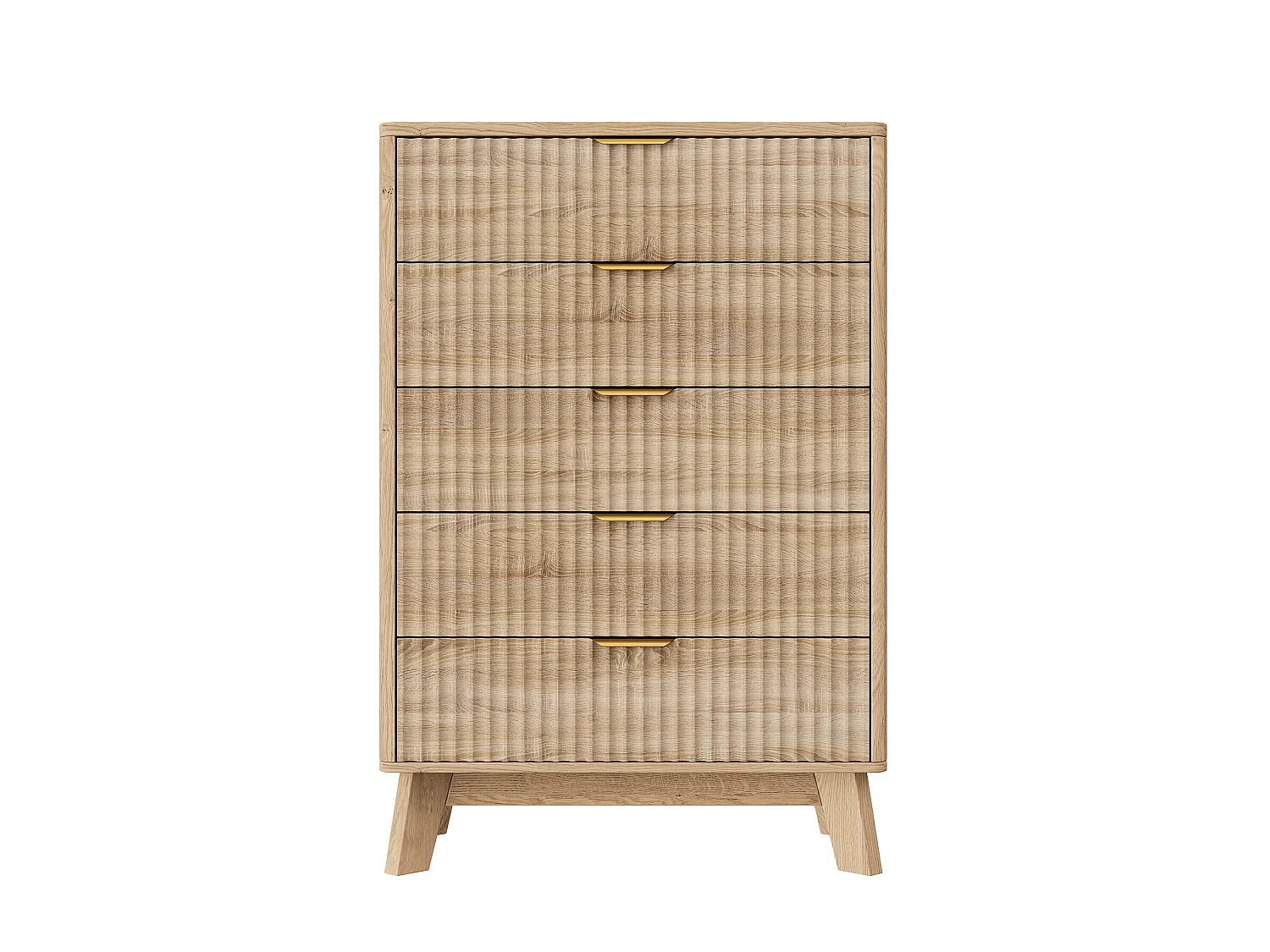 Commode en bois, 5 tiroirs, avec pieds antidérapants et rehausseurs, profondeur 40 cm, pour chambre, entrée, salon, bureau, 73x40x108 cm