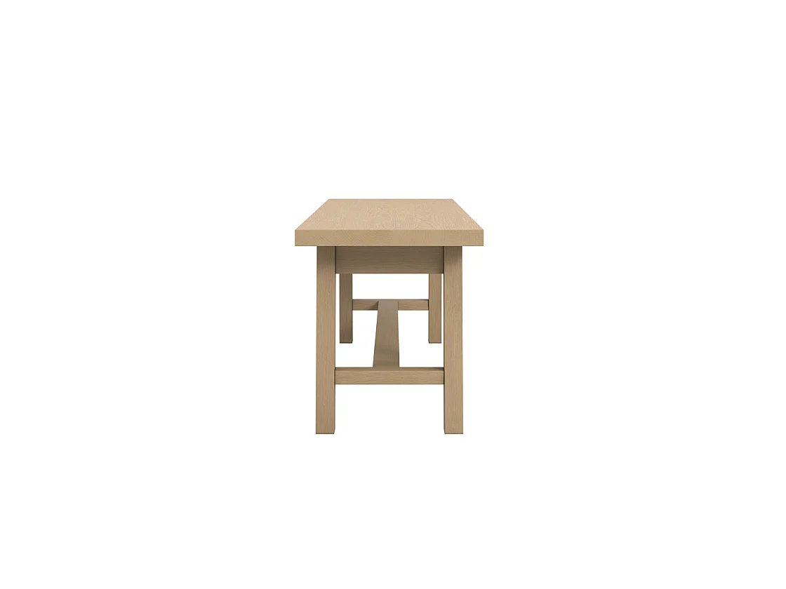 Arklow Latte Wooden Bench 180cm Rectangular Backless Seat