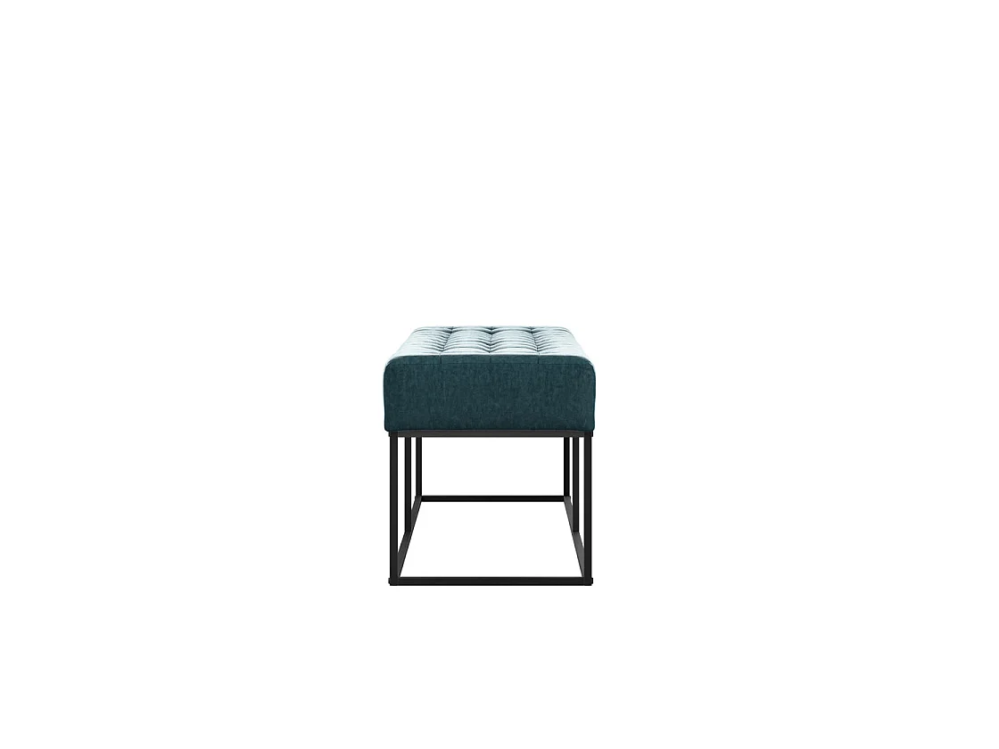 Cavan Deep Blue Upholstered Diamond Bench
