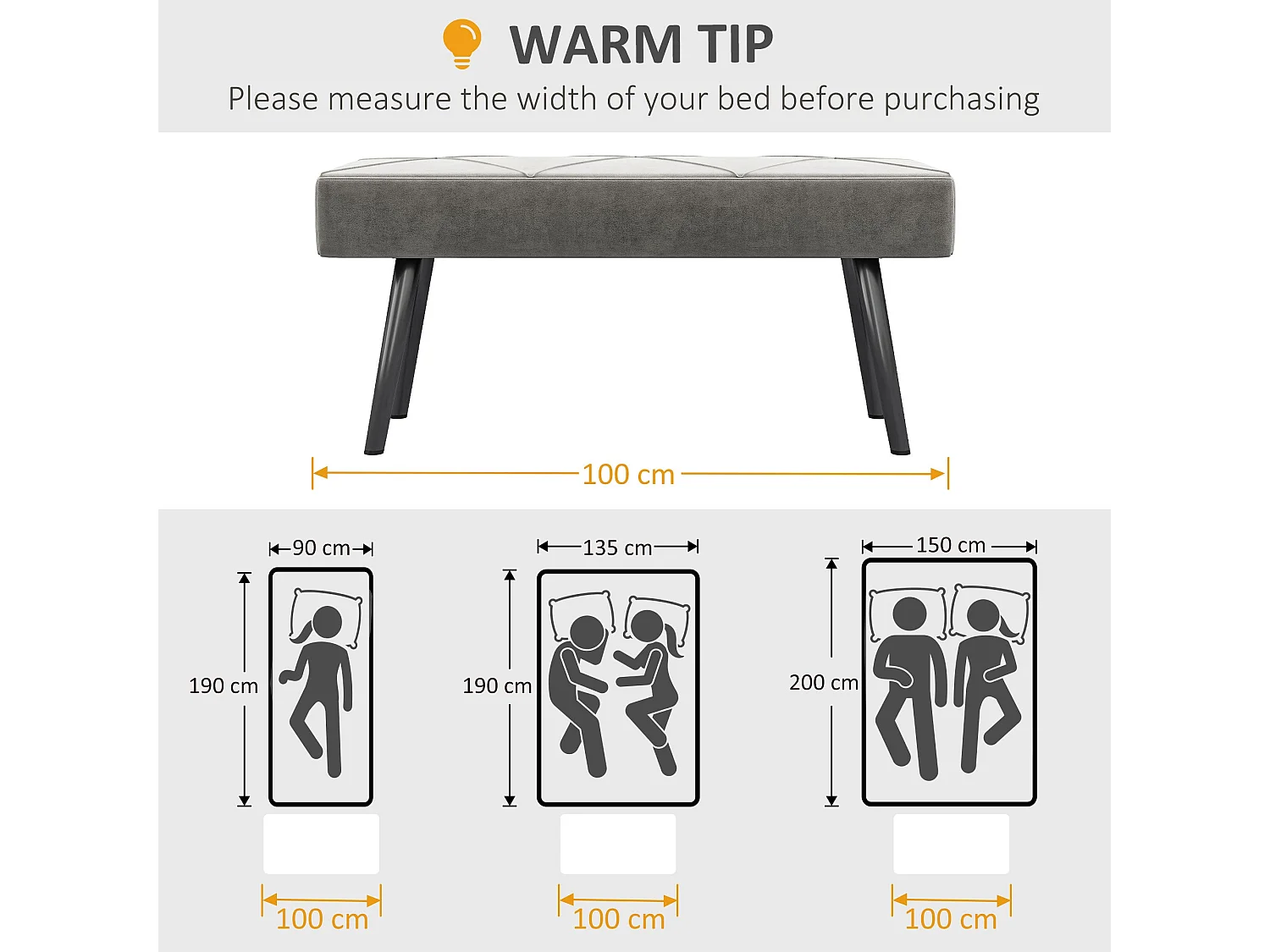 Mazuka Grey Velvet Feel Bench with X Frame Black Metal Legs 100cm