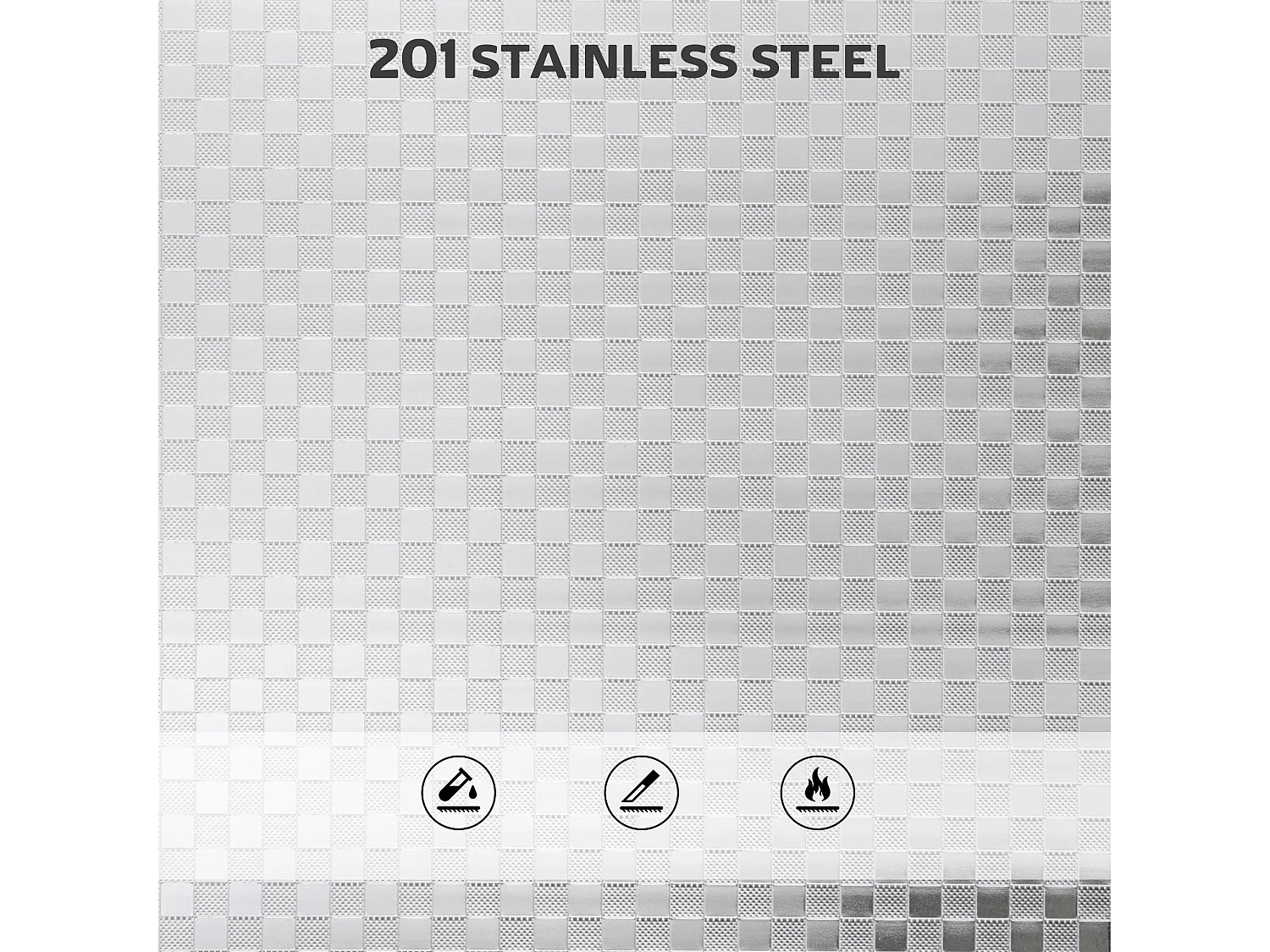 Lalu 4 Tier Stainless Steel Kitchen Trolley Silver Adjustable Shelves