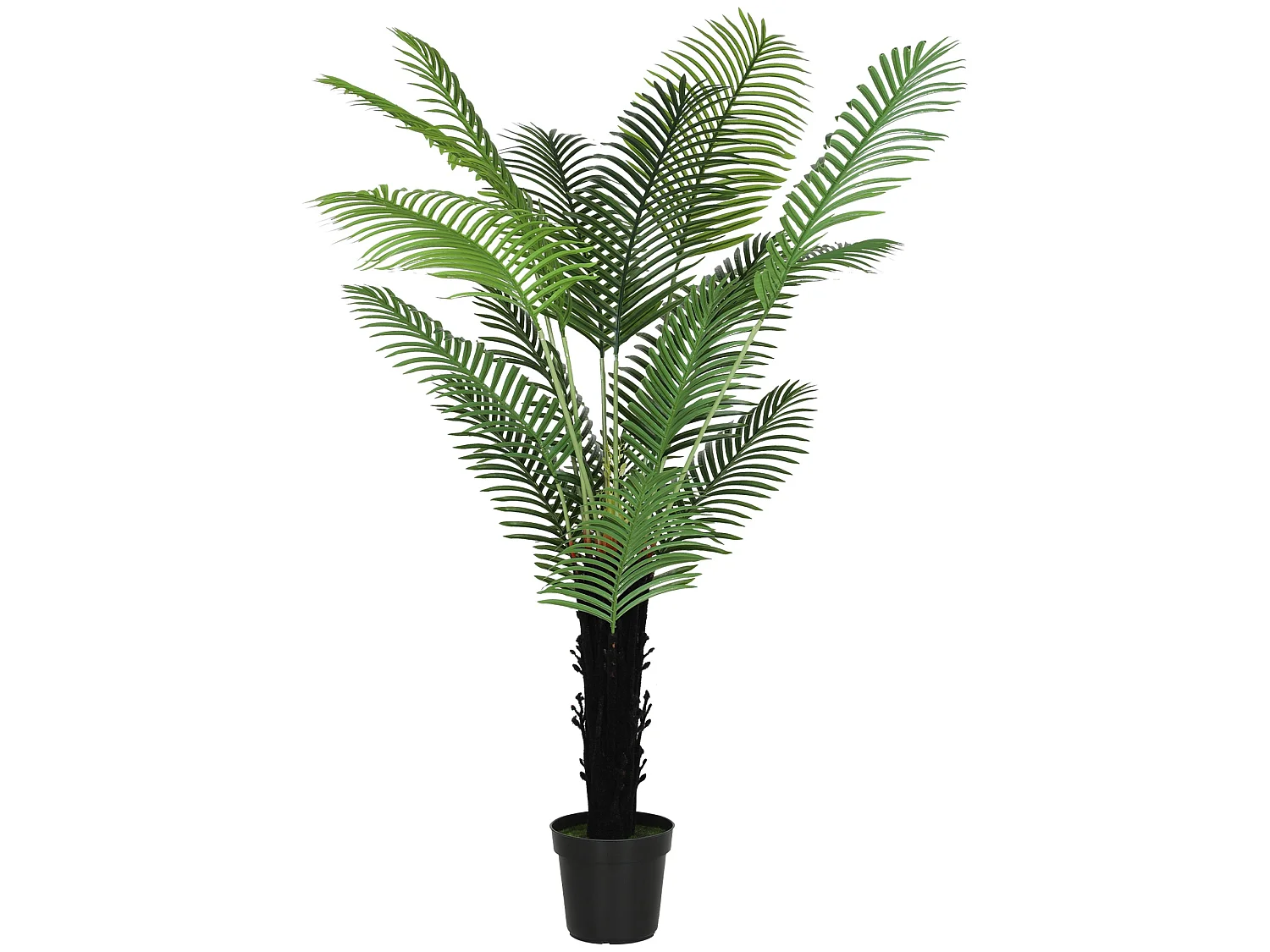 175cm Artificial Areca Palm in Pot Layered Green Leaves