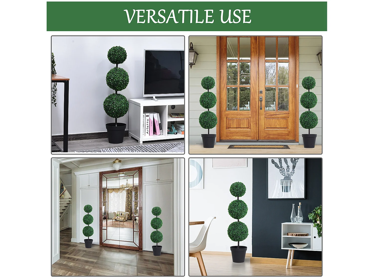 150cm Artificial Green Honeysuckle Plant With Curved Stems In Pot For Indoor Use