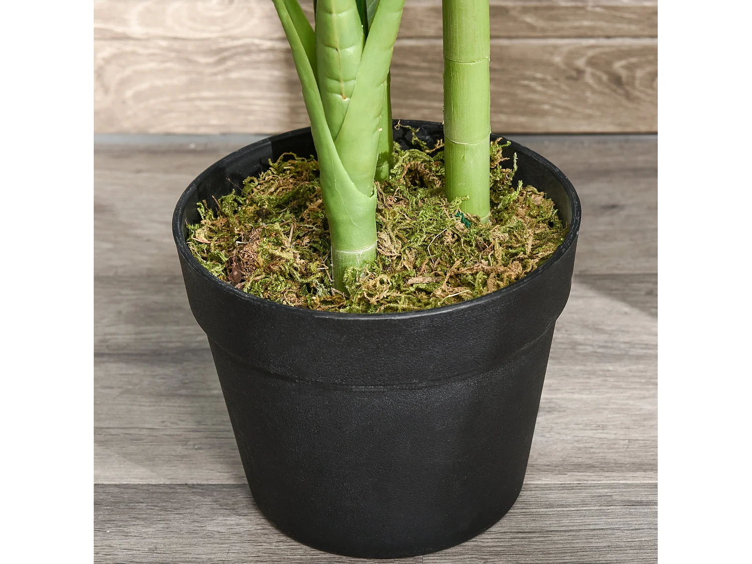 Doka Large Artificial Monstera Tree with 21 Leaves in Decorative Pot