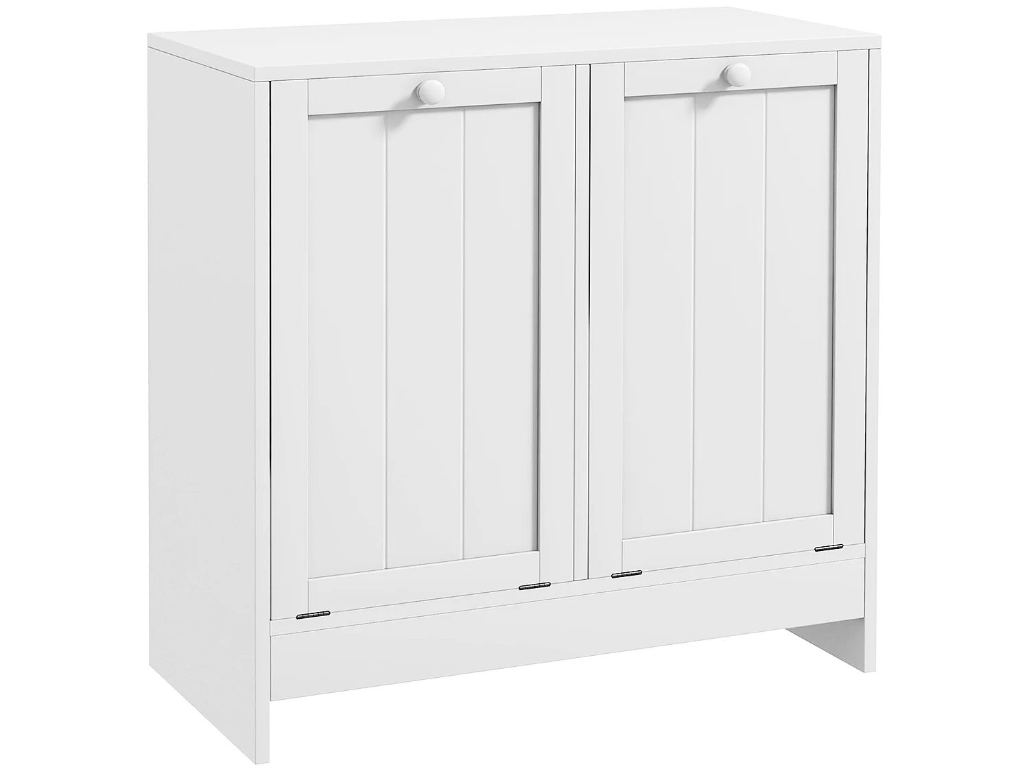 Nema White Double Tilt Out Laundry Hamper Cabinet