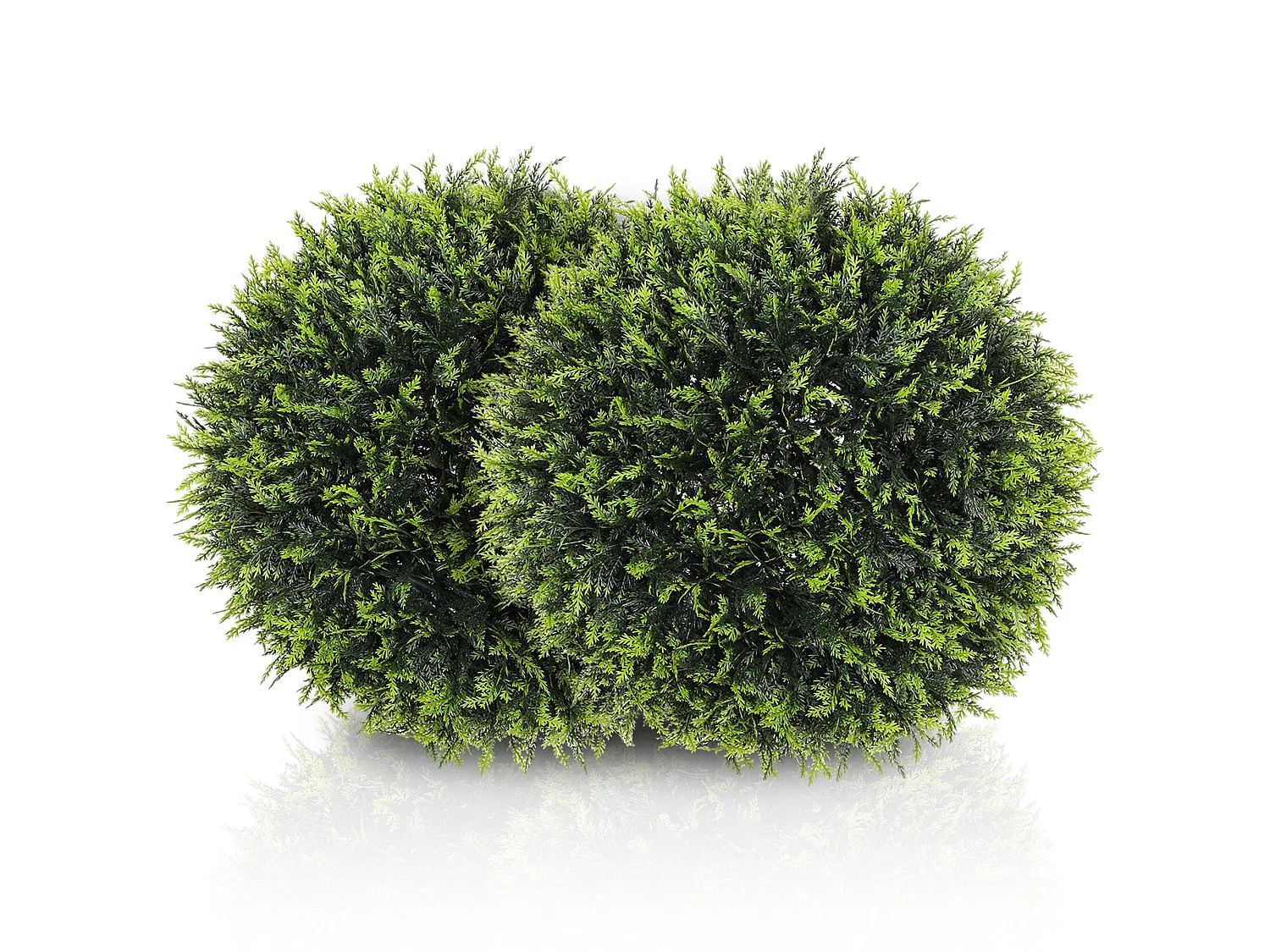 Zilolo Set of 2 UV Resistant Artificial Topiary Balls H8 45cm Green