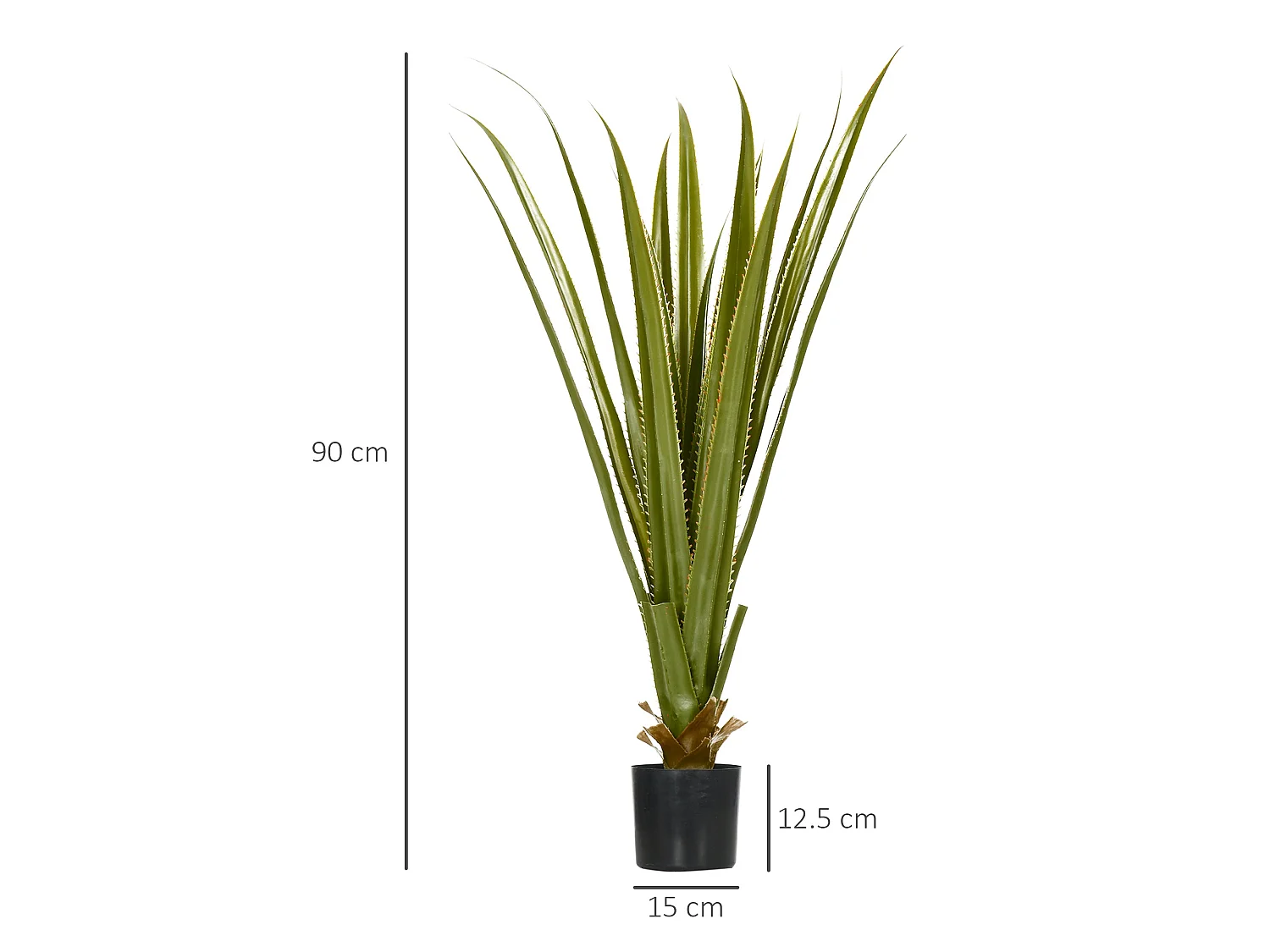 Lisu Raha Artificial Agave Succulent in Pot 90cm Indoor and Outdoor