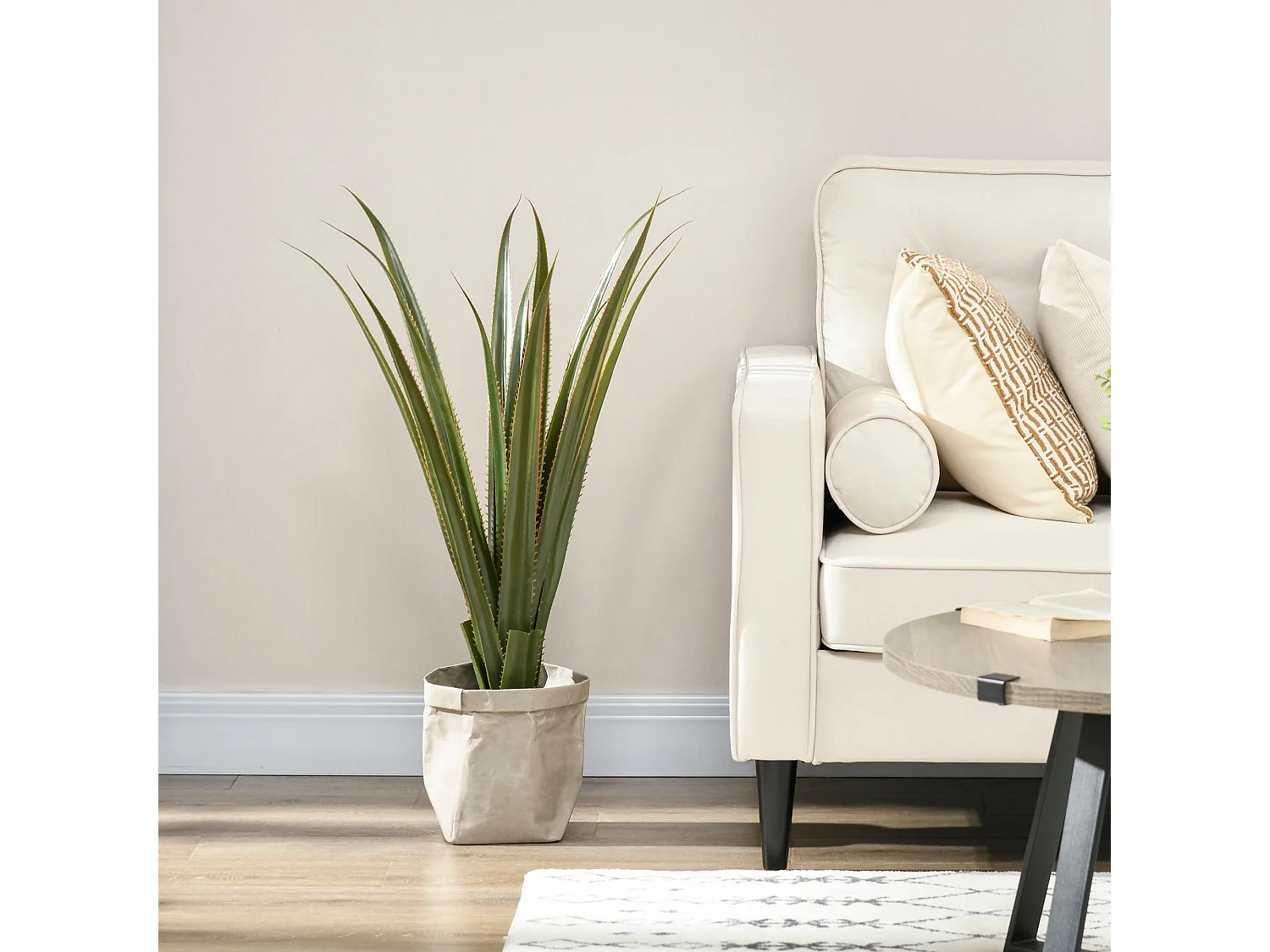Lisu Raha Artificial Agave Succulent in Pot 90cm Indoor and Outdoor