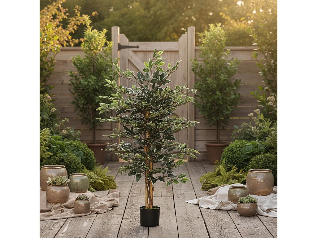 Diraco Set of 2 Artificial Ficus Trees for Indoor Decoration 130cm