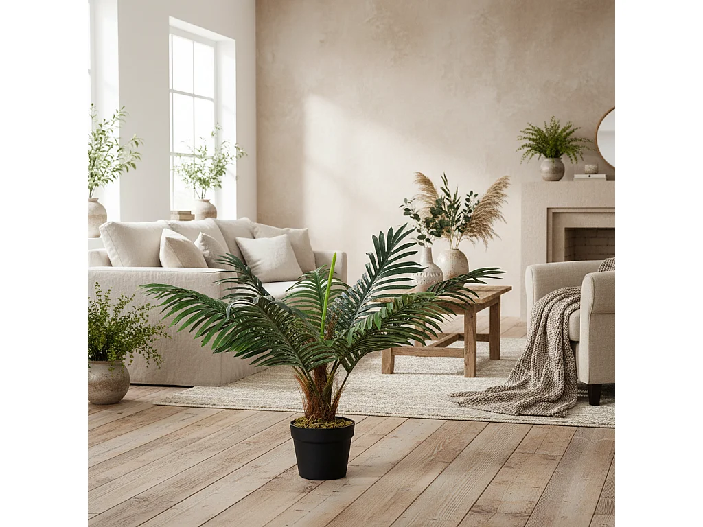 Dolifi Set of 2 Artificial White Rose Trees for Indoor Decorative Placement
