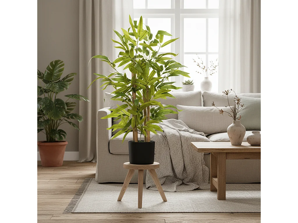 Fike Compact Artificial Bamboo Desk Tree in Pot 60cm
