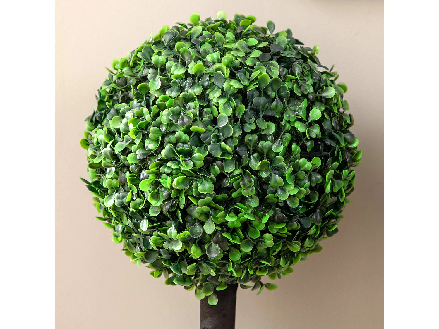 Rimmo Set of 2 Artificial Boxwood Ball Trees 60cm Indoor or Outdoor