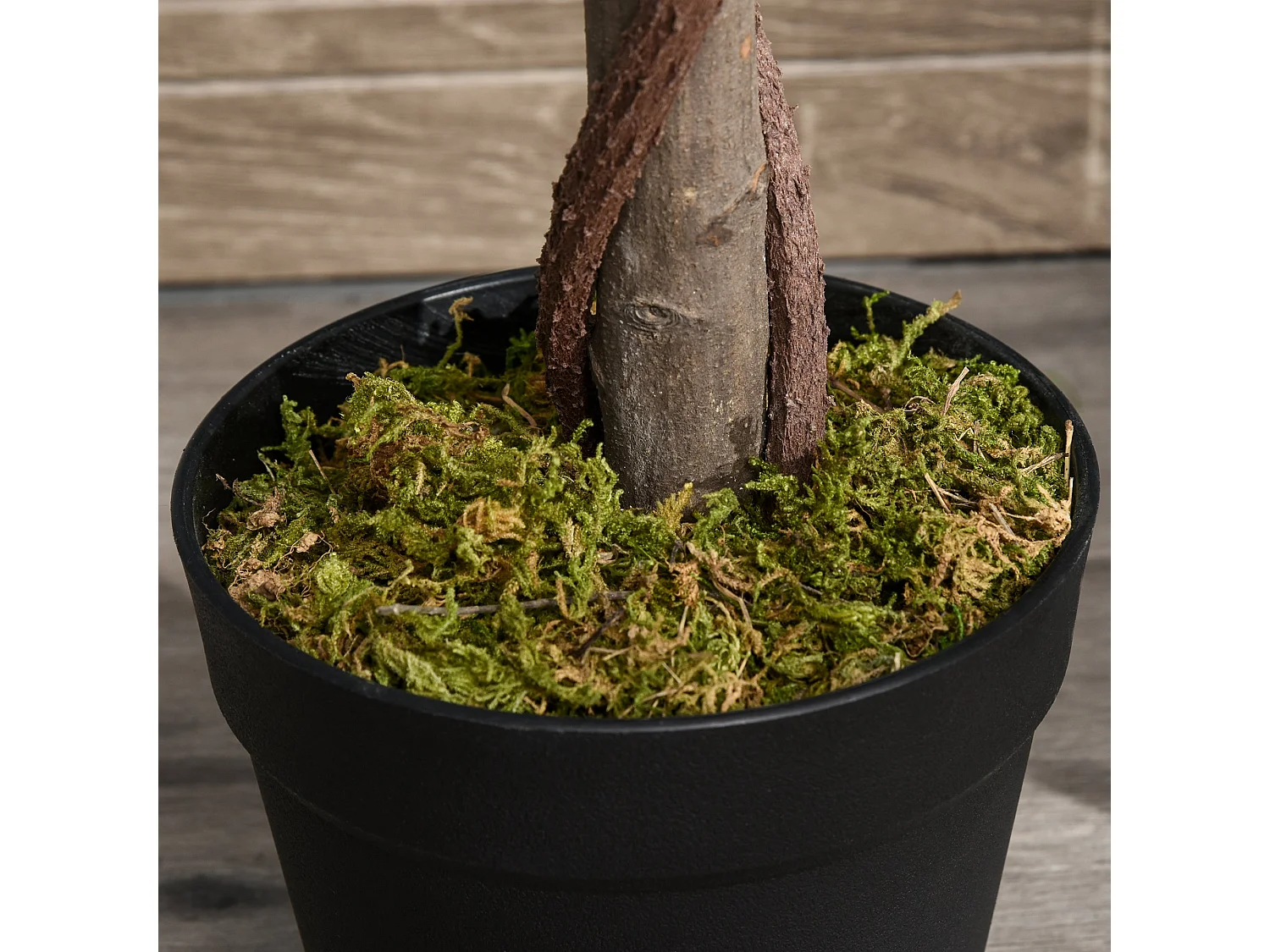 Riffa Set of 2 Artificial Bay Laurel Topiary Trees 120cm Supplied in Matching Pots