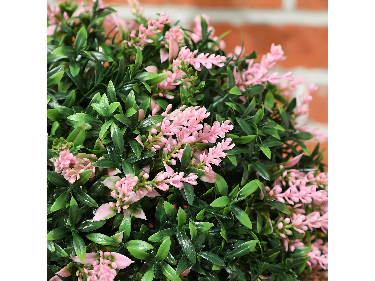 Set of 2 UV Resistant Pink Artificial Topiary Balls 27cm
