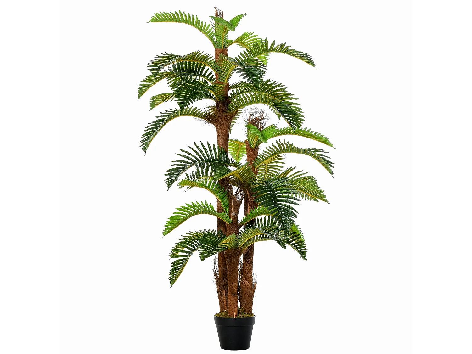 Nohane Roma Artificial Green Fern Plant 150cm Polypropylene Foliage Decorative Indoor Pot