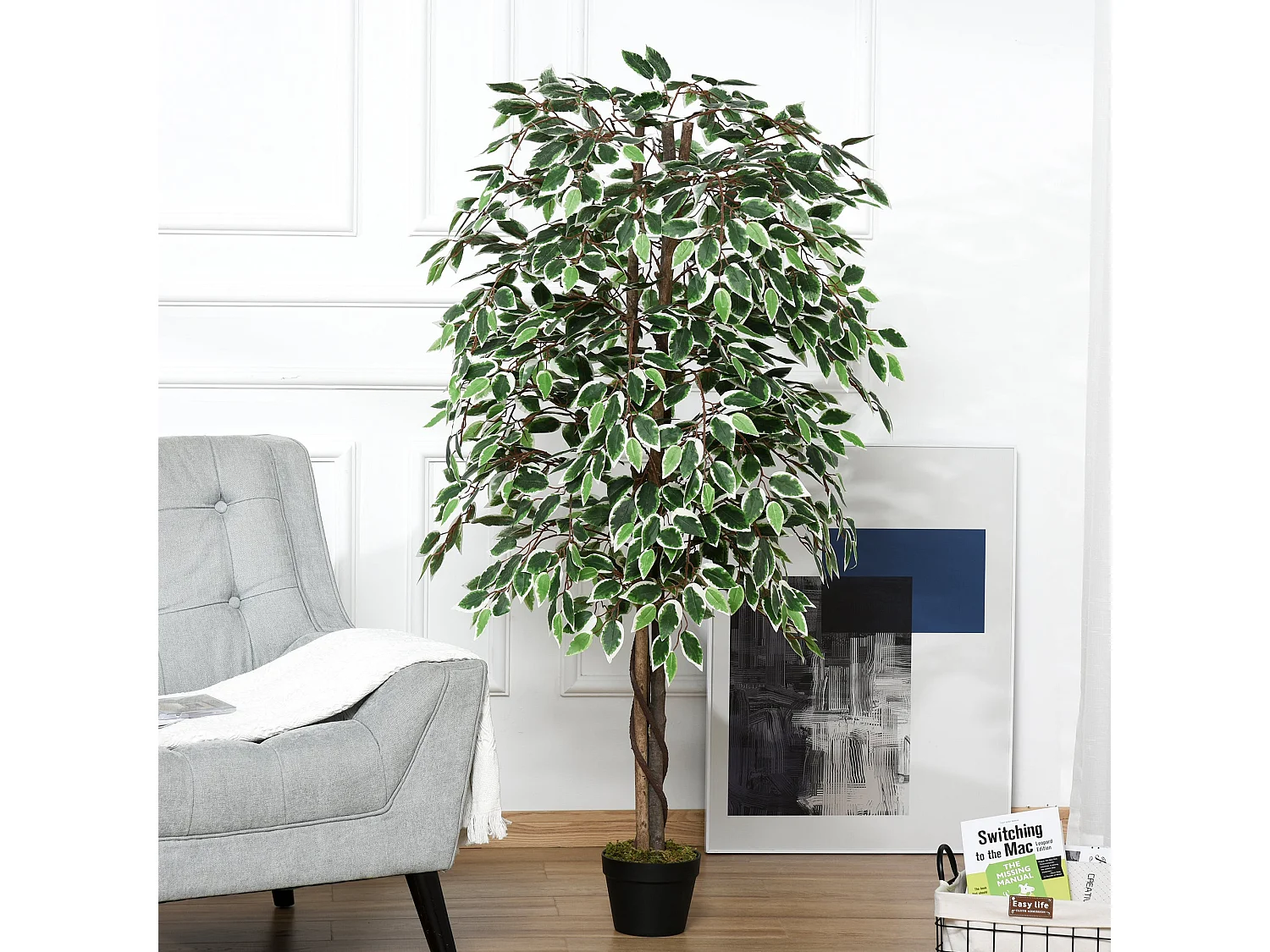 Keco Yona Artificial Ficus Indoor Plant in Decorative Pot 160cm