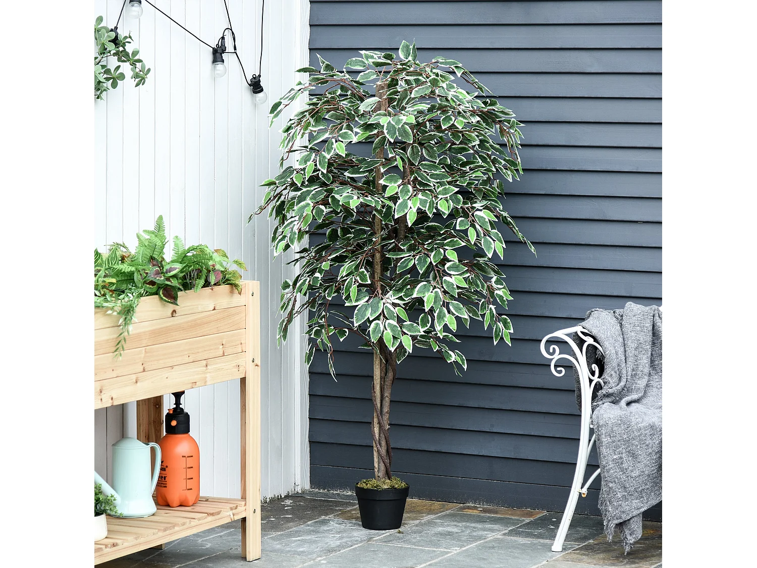 Keco Yona Artificial Ficus Indoor Plant in Decorative Pot 160cm
